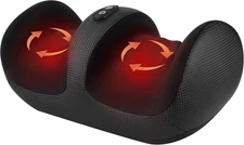 Foot Massager with Heat & Foot Roller, Shiatsu Calf Leg Massager for Circulation