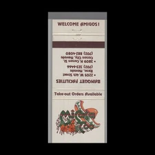 Matchbook Cover - Nevada Welcome Amigos Banquet Facilities Carson City, NV