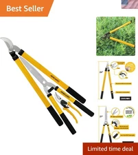 Versatile 3-Piece Gardening Set: Heavy Duty Lopper, Shear & Pruner for All Tasks