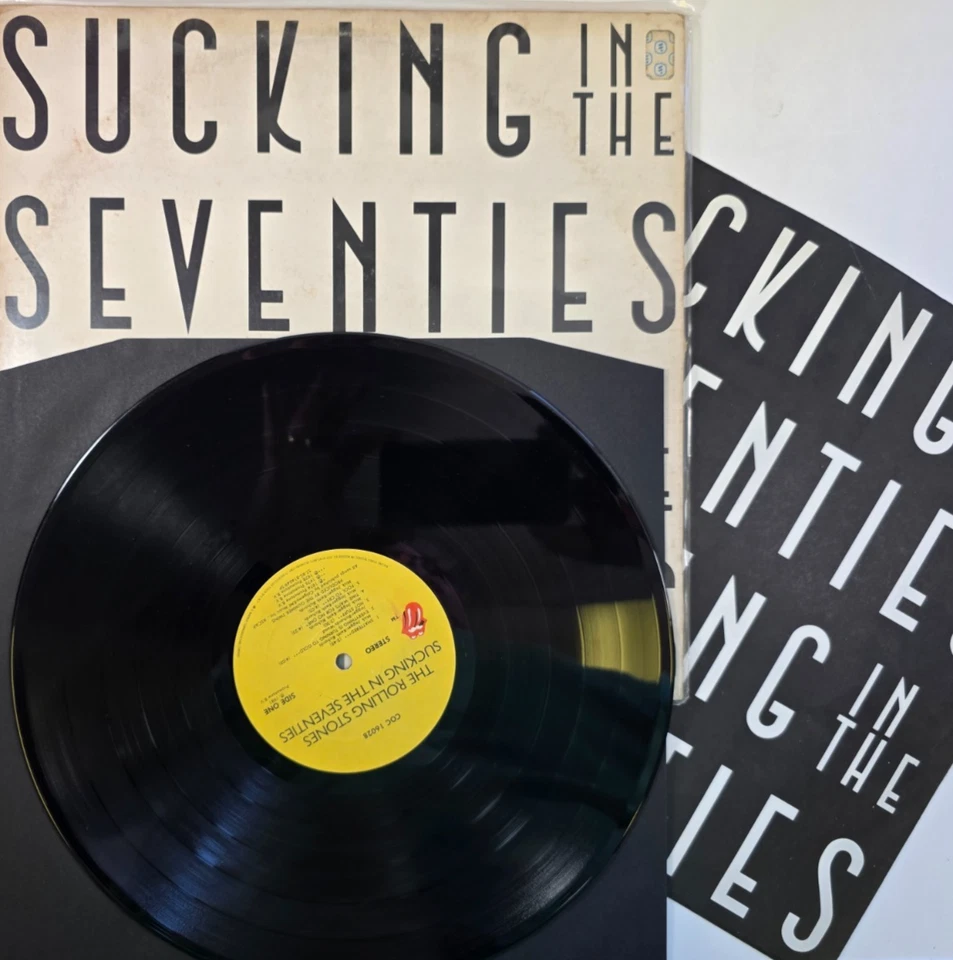 The Rolling Stones Sucking In The Seventies LP Album vinyl record 1981 rock - Image 2 of 4