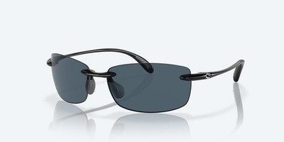Costa Del Mar Ballast Shiny Black/Gray 580P Polarized 60 mm Sunglasses BA 11 OGP