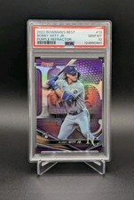 2022 Bowman's Best Purple Refractor /250 Bobby Witt Jr #13 PSA 10 Gem Mint