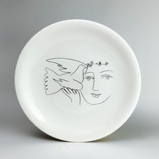 Assiette Salins France – d’après Pablo Picasso – “Femme à la colombe”