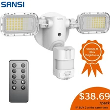 90W 10000LM LED Security Light Dusk to Dawn Outdoor Flood Light Motion Sensor