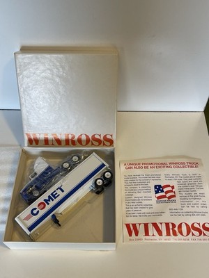 VERY RARE! - 1990's COMET WINROSS Tractor/Trailer DieCast