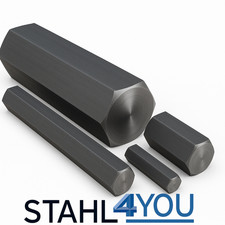 Sechskant Stahl 11SMnPB30 Länge 1000mm SW3-SW50 Stab Automatenstahl 6-Kant