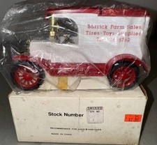 ERTL Barrick Farm Sales, Tires, Truck Die-Cast Bank, New, 1989
