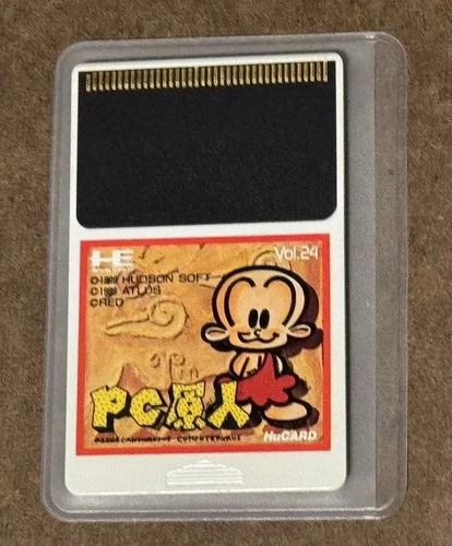 PC Genjin PC Engine, 1989 Bonk's Adventure HuCard Japan Import US Seller TESTED