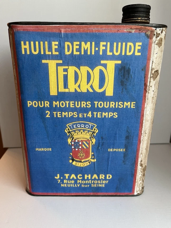 Bidon d' huile TERROT bandeau Papier - Photo 2/4