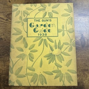 garden guide' booklet  new york sun newspaper  1938 used condition