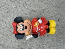 Vintage Minnie Mouse Plastic Coin Bank Walt Disney Productions Korea