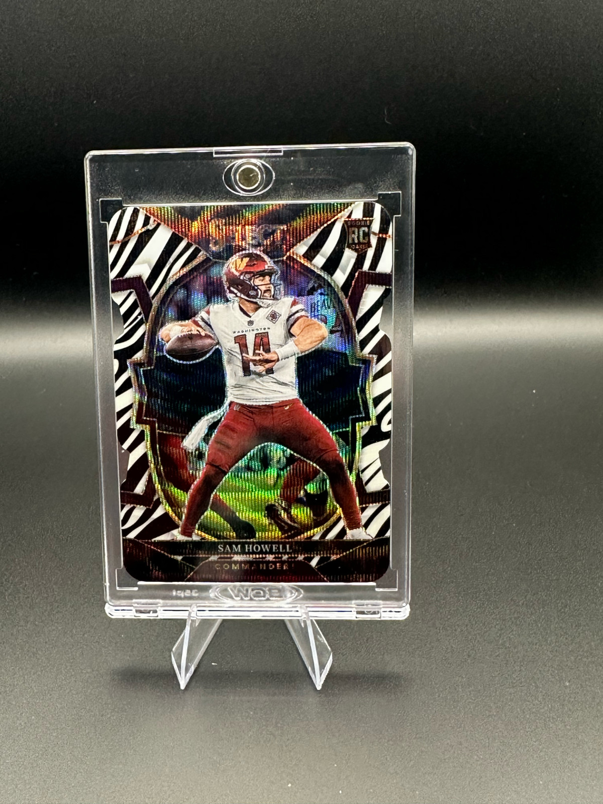 Sam Howell 2022 Panini Select Zebra Variation RC - Concourse Zebra #76