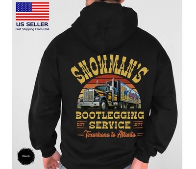 Snowman s Bootlegging Service Truck Driver Hoodie, Smokey And The Bandit Truck