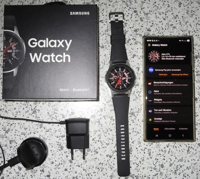 Samsung Galaxy Watch 46mm silver, Bluetooth, WiFi, GPS kaum getragen, Neuwertig!