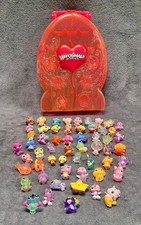 Hatchimals CollEGGtibles Pink Plastic Storage Box w/ 50 Assorted Figures Rares
