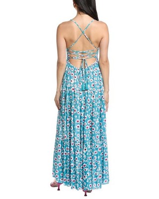 Tiare Hawaii Kailani Maxi Dress Women's Blue | eBay