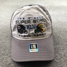 Super Bowl Hat Cap XL Green Back PackersPittsburgh Steelers Reebok Superbowl XLV