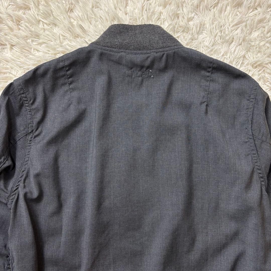 Engineered Garments Aviator Jacket Dark Gray Wool… - image 11