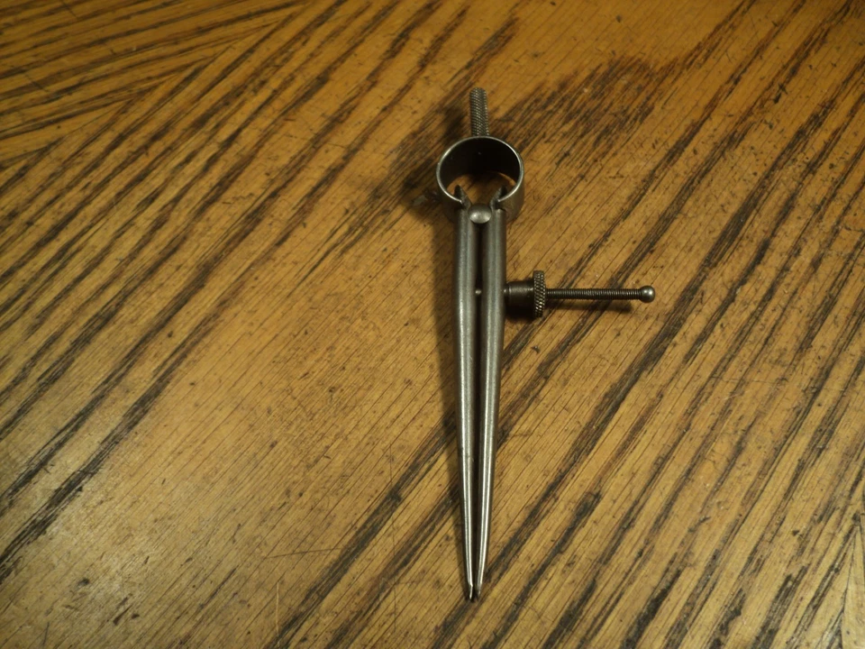 Vintage Lufkin Rule Co 2-7/8" Round Leg Dividers Drafting Tool   4" Long  USA - Image 4 of 4