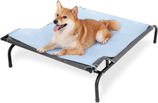 Elevated Dog Bed with Headrest for Large Dogs  Waterproof Raised Dog Cot for Ou