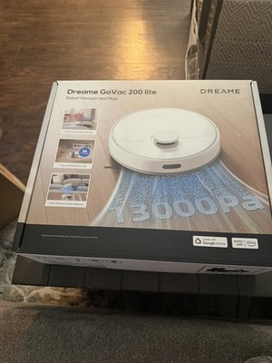 Brand new Dreame GoVac 200 lite 2-in-1 Robot Vacuum Mop Alexa/Google compatible.