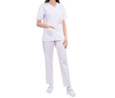 Arbeitskleidung Pflege / Set aus Kasack und Hose