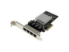 StarTech.com 4-Port Gigabit Ethernet Network Card w/ Intel Chip, PCI Express,