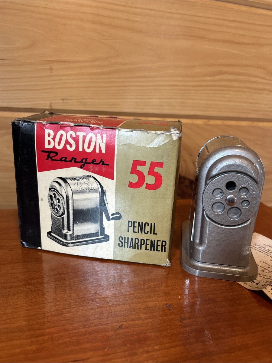 Hunt Boston Ranger 55 Pencil Sharpener 6 Hole NOS W/ Original Box