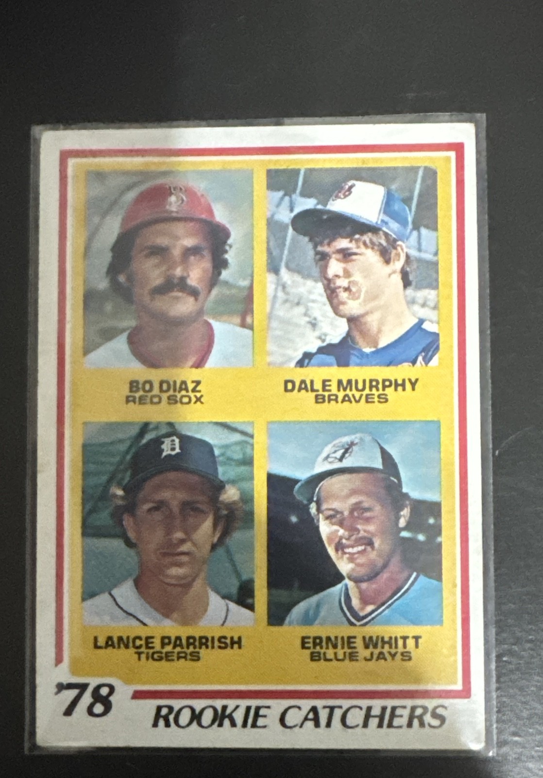 1978 Topps - Rookie Catchers Dale Murphy, Lance Parrish, Ernie Whitt #708 (RC)