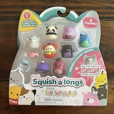 Squishmallows Series 1 Squish A Longs 8 Mini Figure Set  Mystery Figure Inside