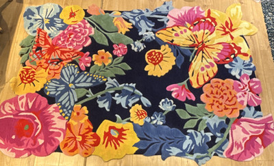 Joe Browns Floral Irregular Teppich Mehrfarbig 160x230cm 80% Wolle Handgetuftet