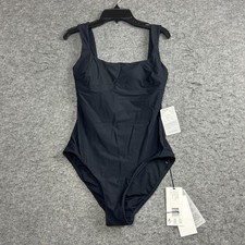Bondi Born Swimsuit Womens Medium Black Mackinley, One-Piece Sculpteur Italian