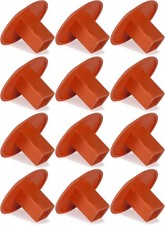 Champion Sports Molded Rubber Baseball/Softball Base Plug - Orange (12-Pack)