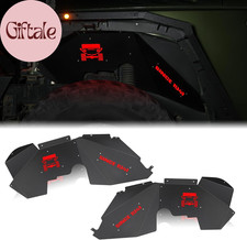 Inner Fender Front Fender Liners Compatible with Jeep Wrangler JK JKU Aluminum,W