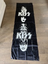 Vintage KISS Banner 1988 Licensed Silky Door Tapestry Nikry Dynasty