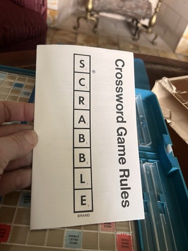 Vintage 1977 Blue Travel Edition Scrabble Brand Crossword Game- Complete - Picture 8 of 15