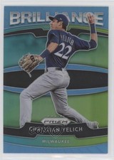 2020 Panini Prizm Brilliance Mega Box Carolina Blue Christian Yelich #B-6 9o3