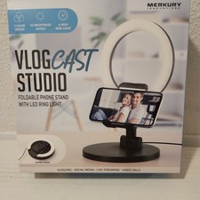 Lampa pierścieniowa LED NOWA! Vlogger Merkury Vlog Cast Studio Kit ~ Pilot i stojak