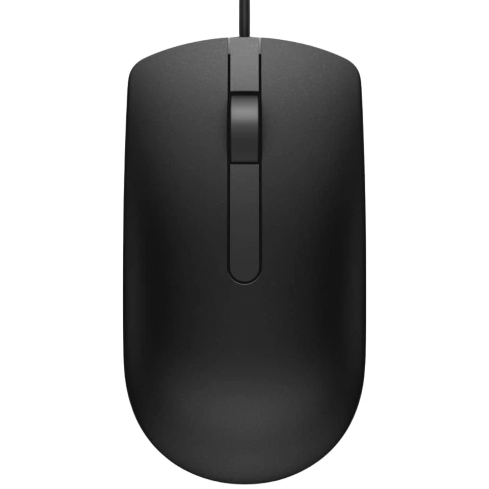 PACK OF 15 Dell MS116-BK USB Wired Optical Mouse Black Scroll Wheel Laptop NEW - Image 2 of 4