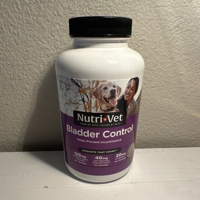 Nutri+Vet Bladder Control Chewable Tablets Dog Supplement 125 Ct Adult/Senior