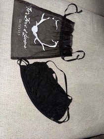 For Love & Lemons Black Lace Bralette XS | Skivvies Collection