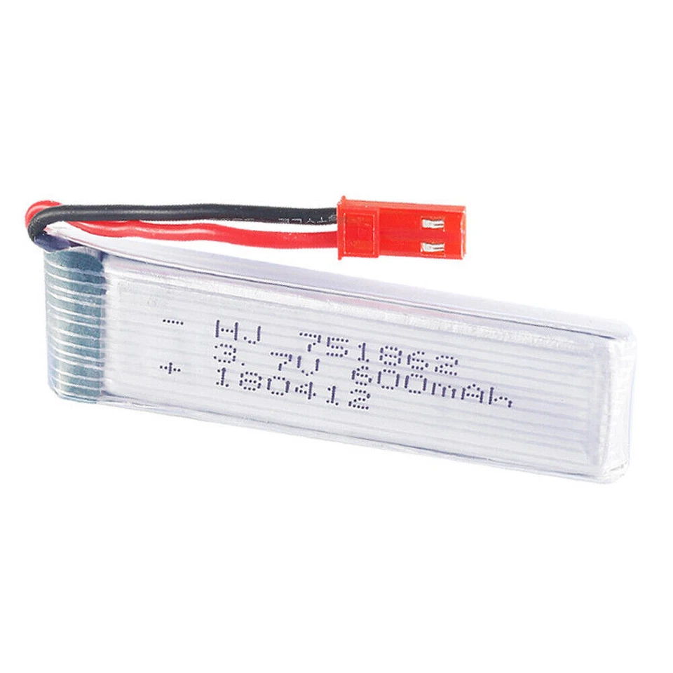 4PCS 3.7V 600mAh Li-po 751862 High Rate Battery JST plug +Charger For drone RC - Image 4 of 4