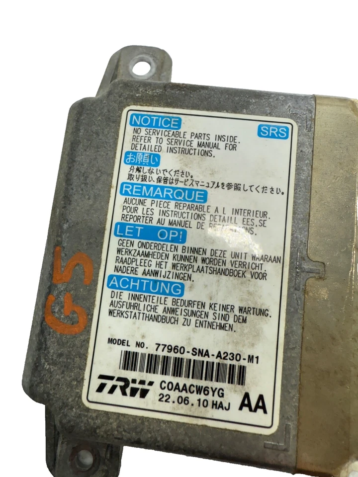 Módulo de control de bolsa híbrido Honda Civic 2006-2011 computadora OEM (para Civic 2008) Foto 2 de 4