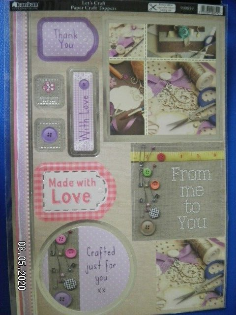 Beautiful Kanban Die Cut Toppers 'Let's Craft' (397) M