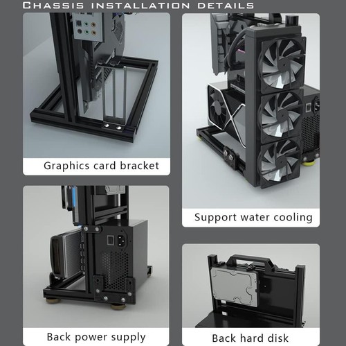 PC Creative Assembly Frame Test Bench,Open Air Frame Case, DIY Computer Motherbo - Picture 5 of 7