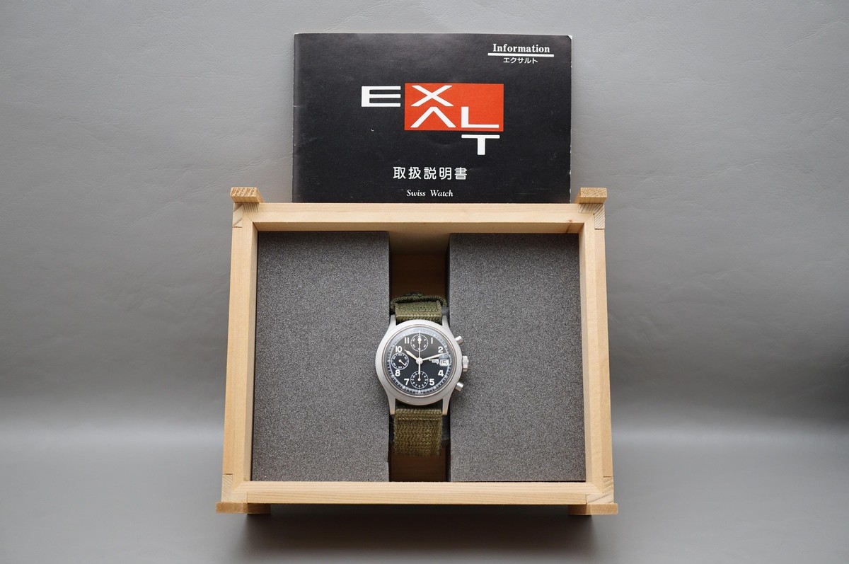 Vintage Exalt 776.101 ETA 7760 Black Dial Swiss Automatic