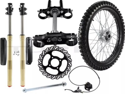 Front Forks Triple Kit 19in Wheel 70/100-19 Fit Dirt Pit Bike Apollo 150cc/200cc
