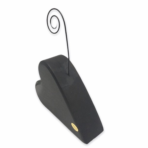 Portanote immagine I Love Us cuore nero legno dipinto rustico 5" W - Foto 8 di 9