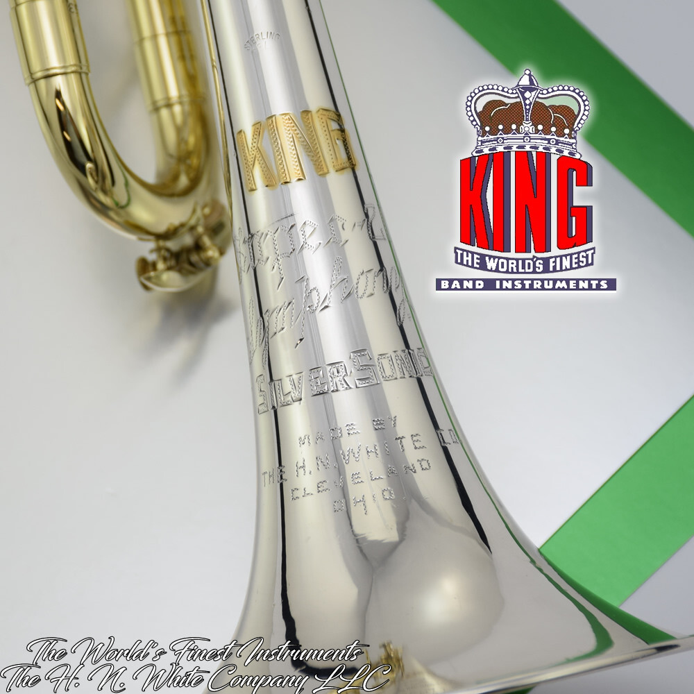 Rare Vintage HN White King Super 20 Symphony Silversonic Trumpet