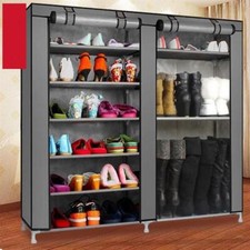 2023 Portable Double Shoe Rack Closet Shelf Storage Organizer Cabinet 9 Layer